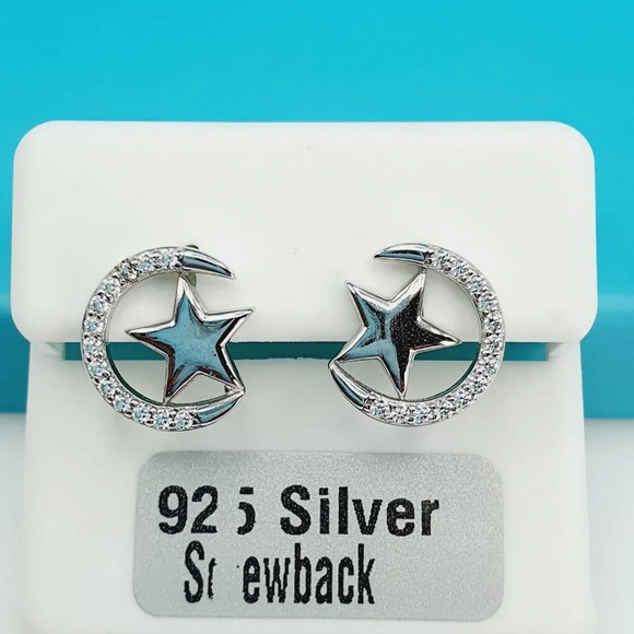"925 Sterling Silver CZ Beautiful Earrings for Women, 1USPAR4224 - Picture 1 of 10